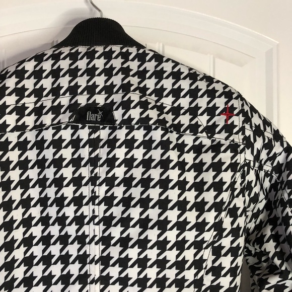 SHIFT stylish houndstooth motorcycle jacket - Picture 5 of 8